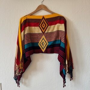Handmade Pancho Top from Pacha Mama in Sayulita, Mexico